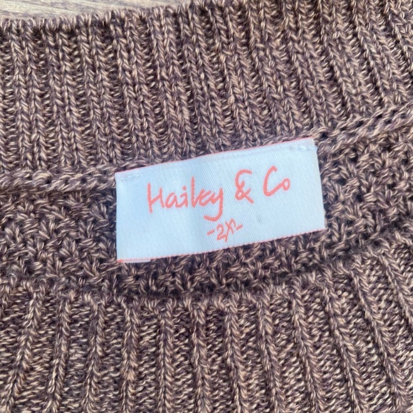 Hailey & Co Oversized Knit Sweater, 2X - Picture 2 of 4